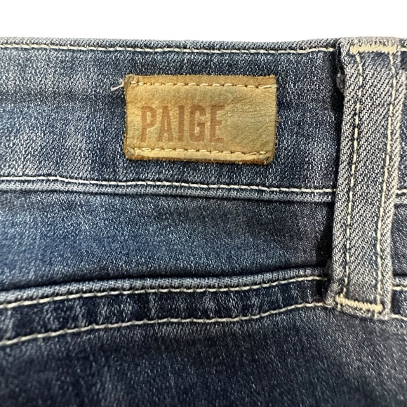 PAIGE BRAND VERDUGO ANKLE BLUE JEANS. MID-RISE ZIP FLY BUTTON CLOSURE. SIZE 28 - Picture 7 of 12